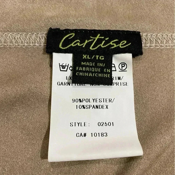 🎈Cartise women’s western cowgirl suede fringe soft tan shirt  size XL - Picture 6 of 9